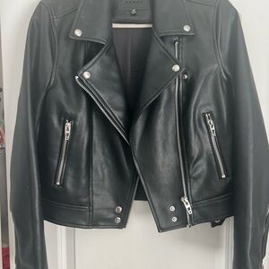 BLANK NYC Vegan Leather Moto Jacket.  Worn only once! Size medium.